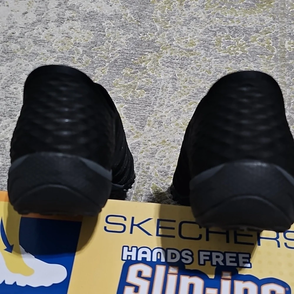 New Skechers Shoes Slip-ins Relaxed Fit Breathe Easy Roll With Me Black 7.5 - Picture 7 of 9